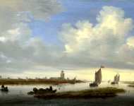 Salomon van Ruysdael - A View of Deventer seen from the North-West